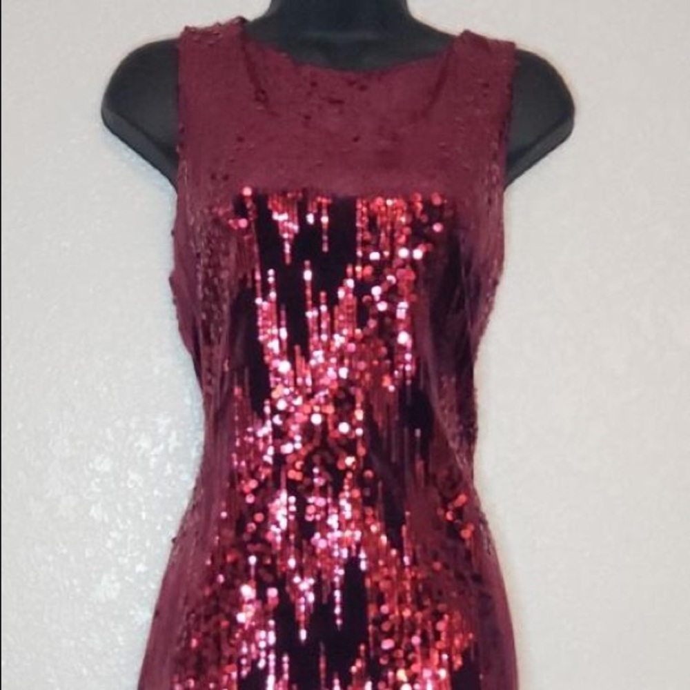 Red mini dress